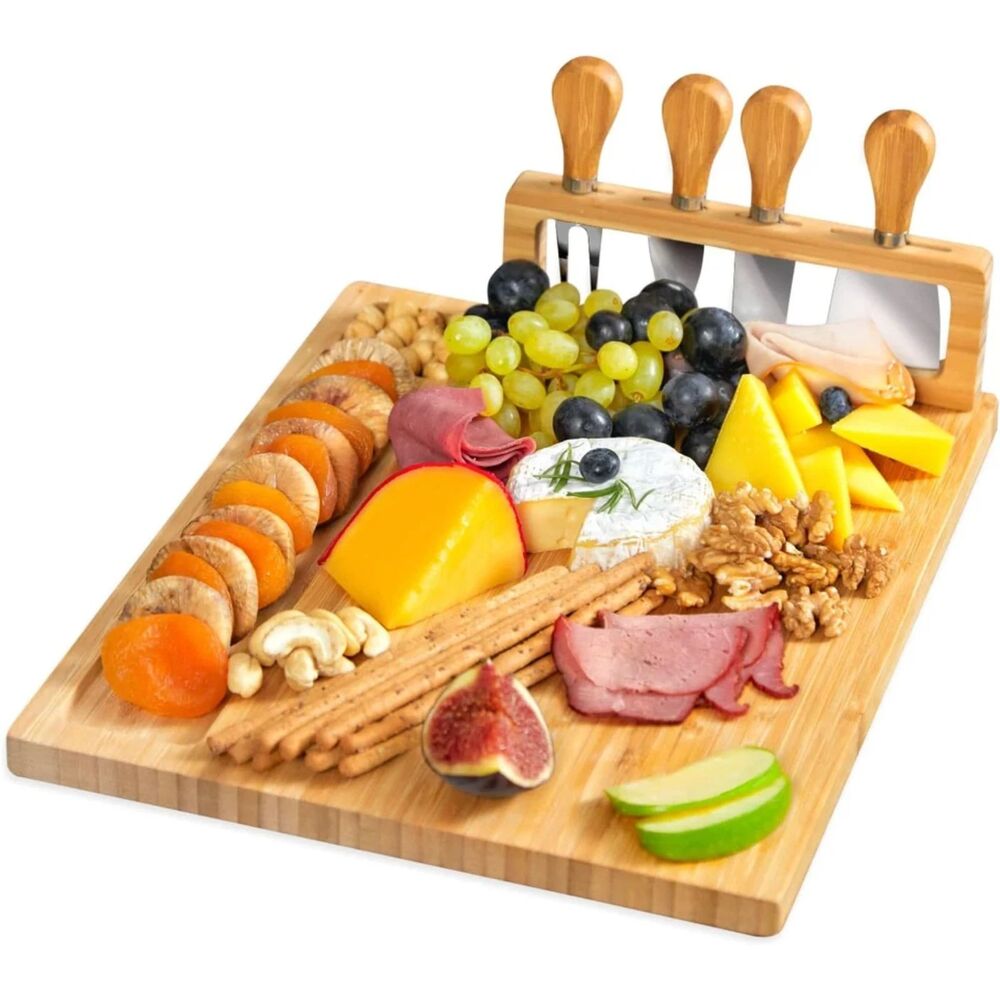 Bamboo charcuterie set